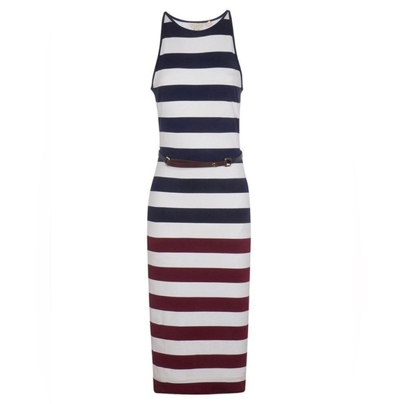 🎉HOST PICK🎉 Ted Baker Yuni Striped Bodycon Dress with belt - Picture 5 of 9